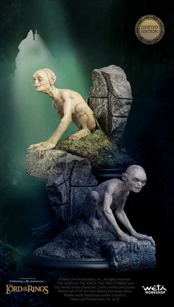 Lord of the Rings Mini Statues Gollum &amp; Sméagol in Ithilien 11 cm product photo