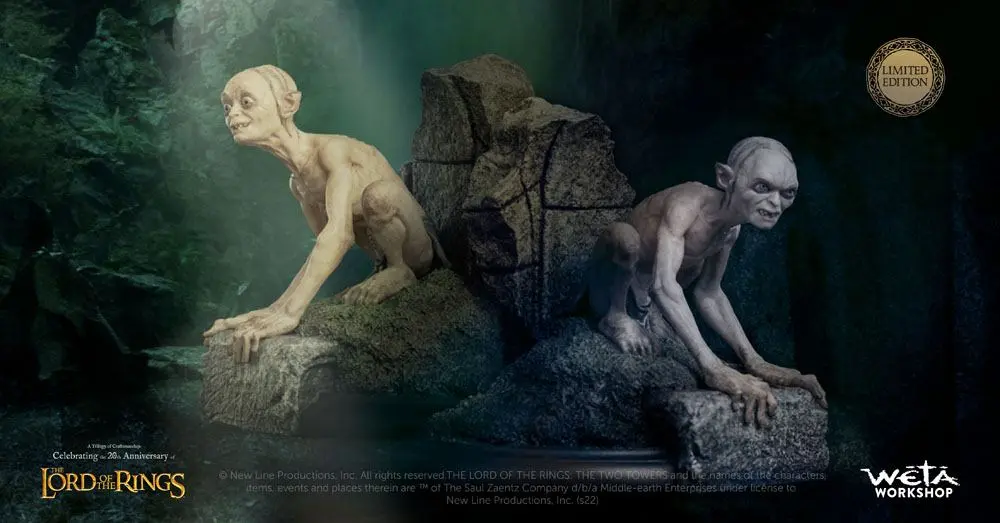 Lord of the Rings Mini Statues Gollum &amp; Sméagol in Ithilien 11 cm product photo