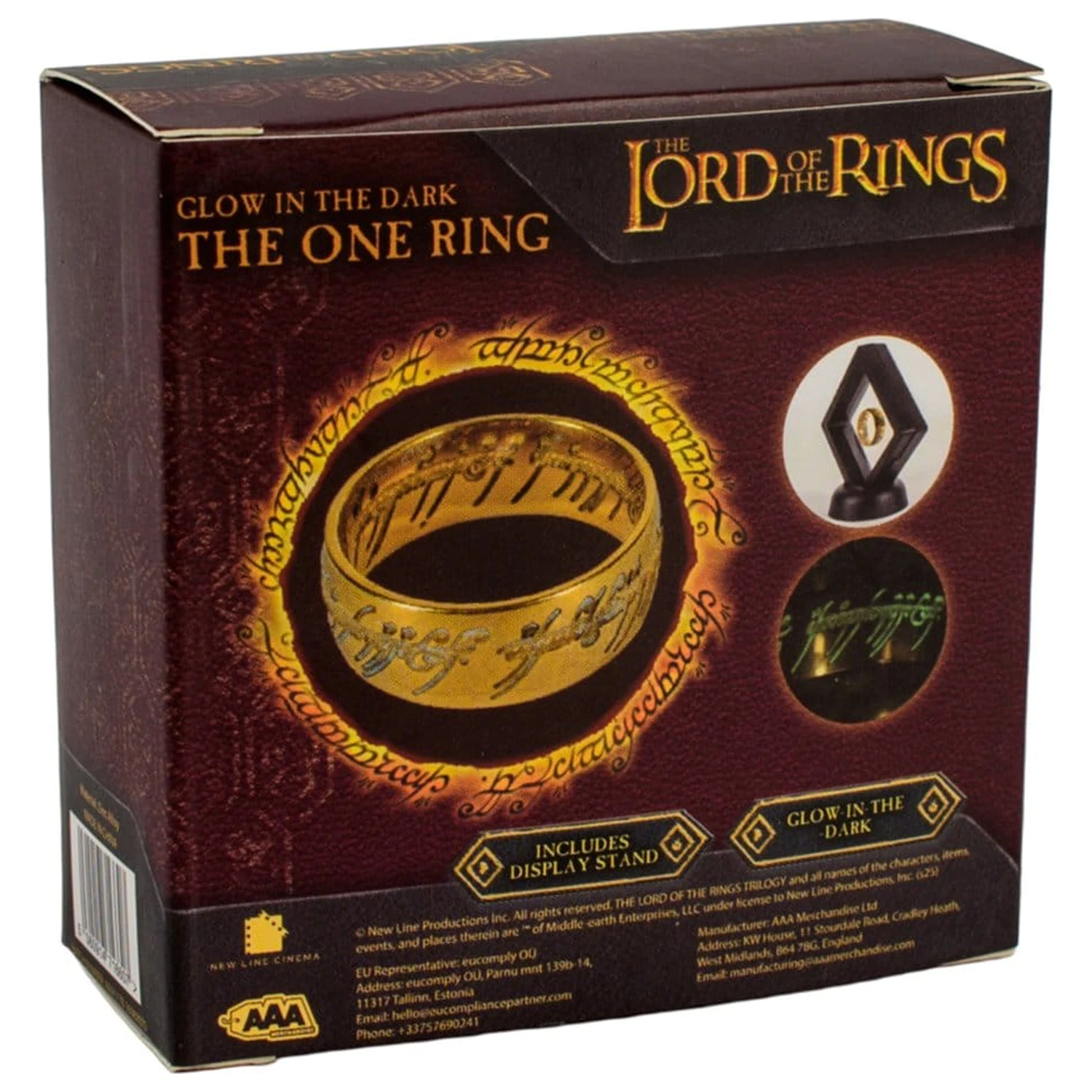 Lord of the Rings Replica One Ring Glow in the Dark product photo
