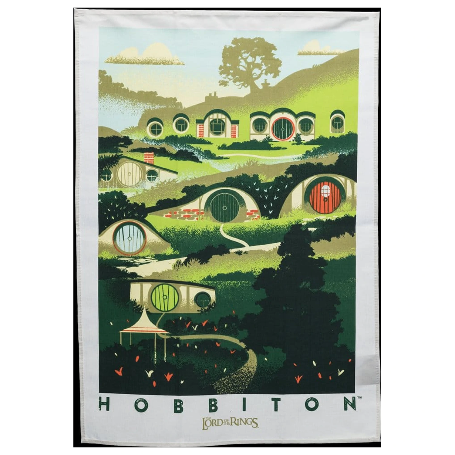 Lord of the Rings Tea Towel 2-Pack Rivendell & Hobbiton 70 cm  product photo