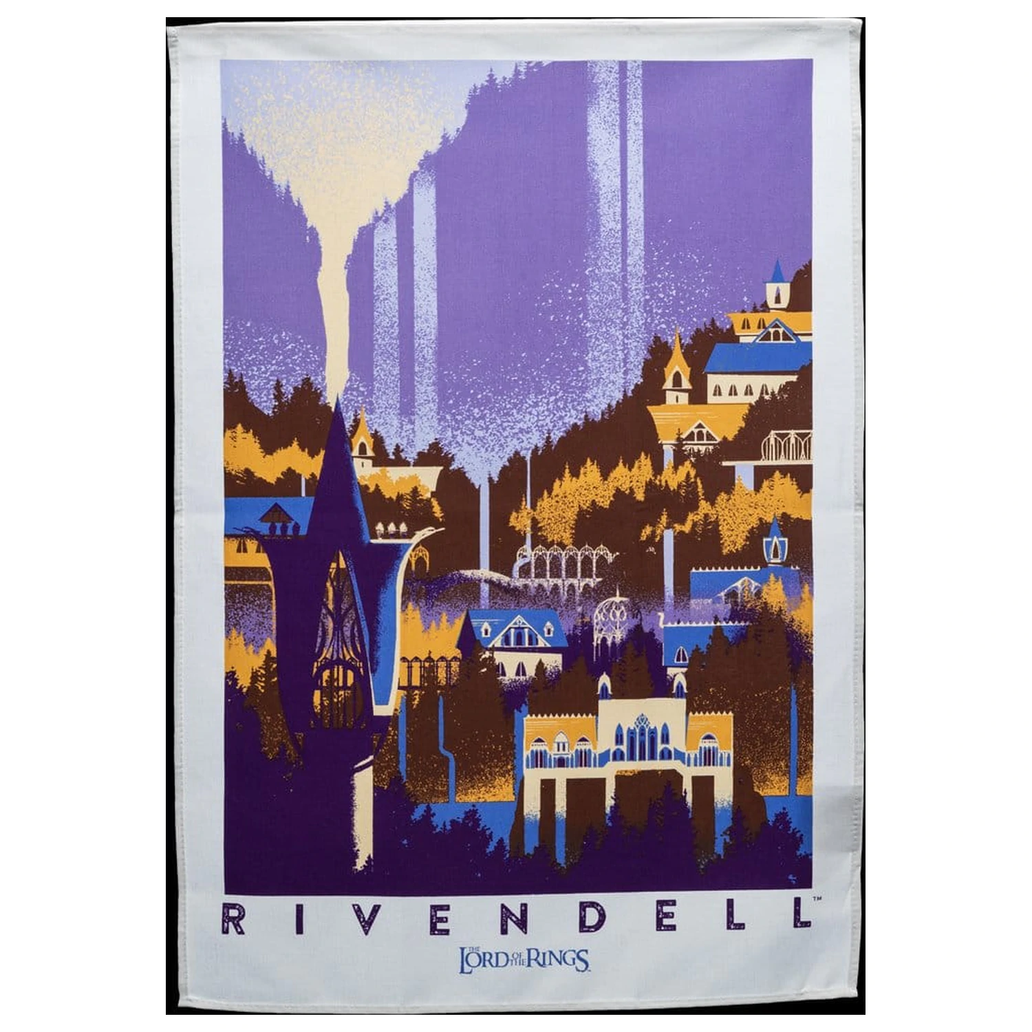 Lord of the Rings Tea Towel 2-Pack Rivendell & Hobbiton 70 cm  product photo