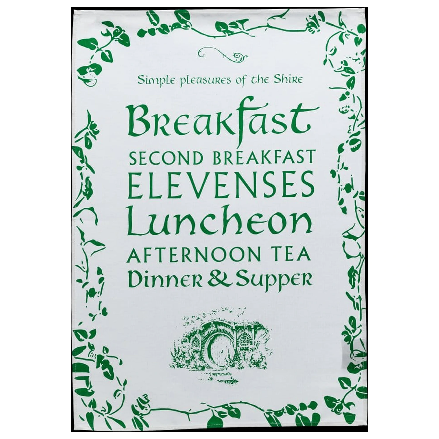 Lord of the Rings Tea Towel Simple Pleasures of the Shire 72 cm product photo