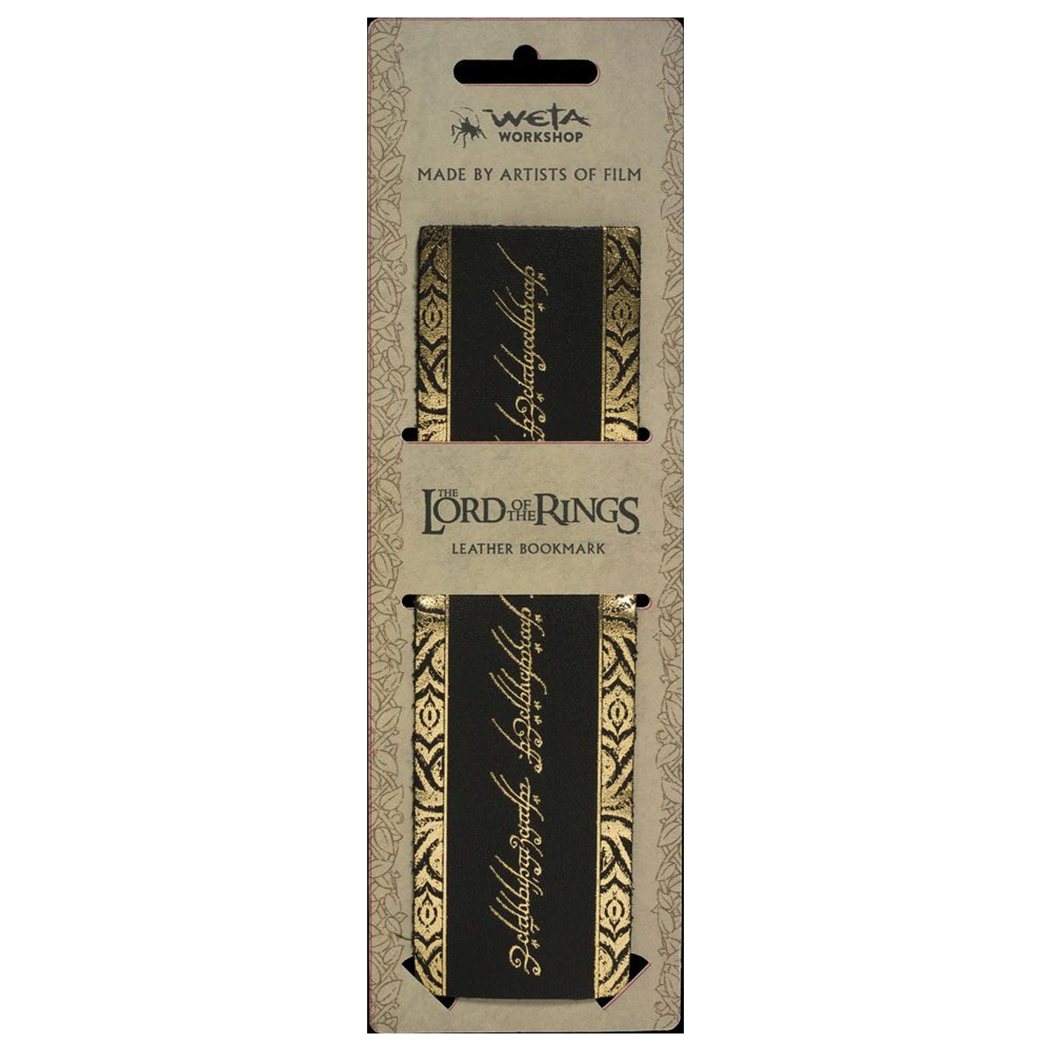 Lord of the Rings Leather Bookmark The One Ring Inscription product photo