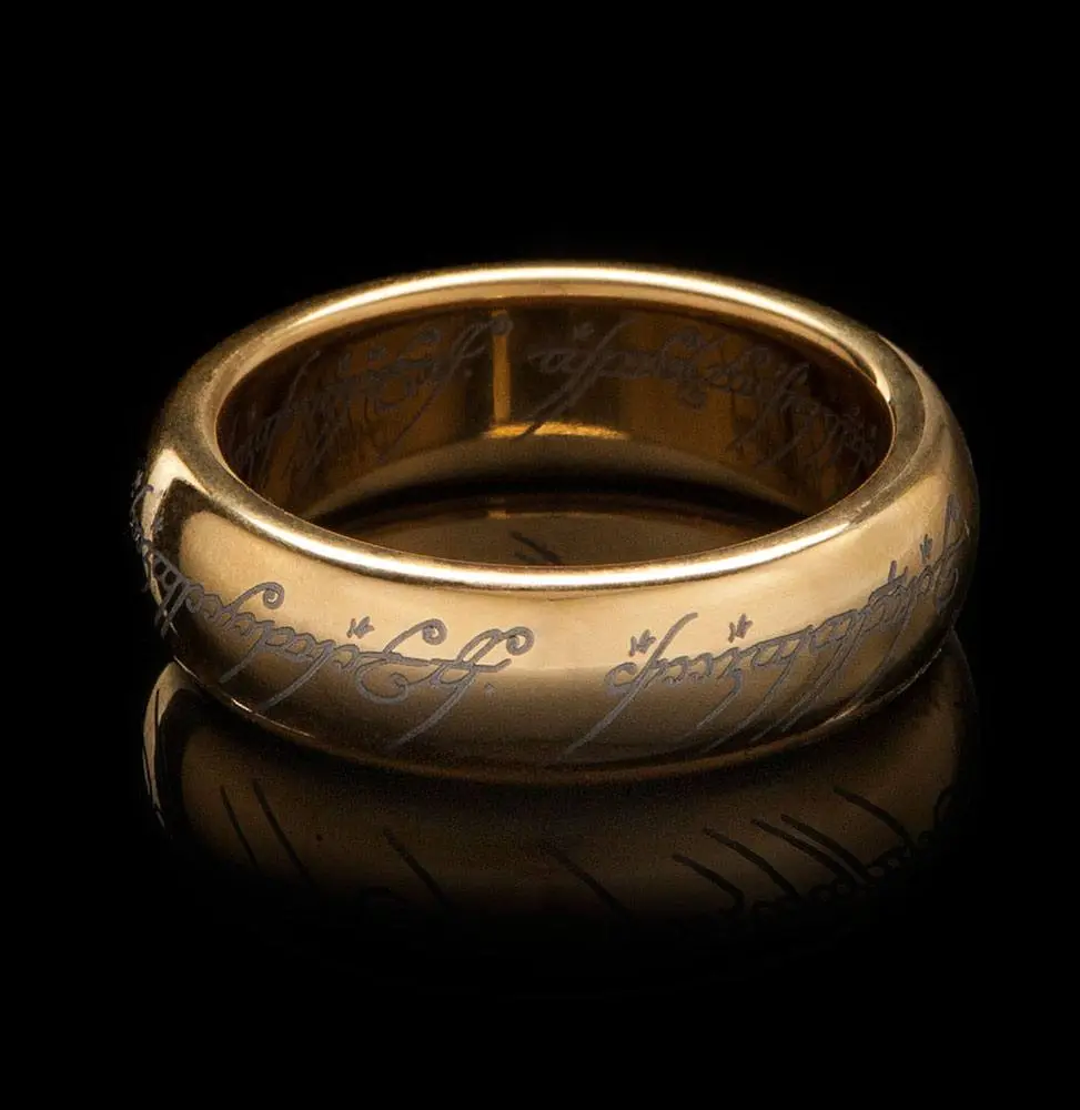 Lord of the Rings Tungsten Ring The One Ring (gold plated) product photo