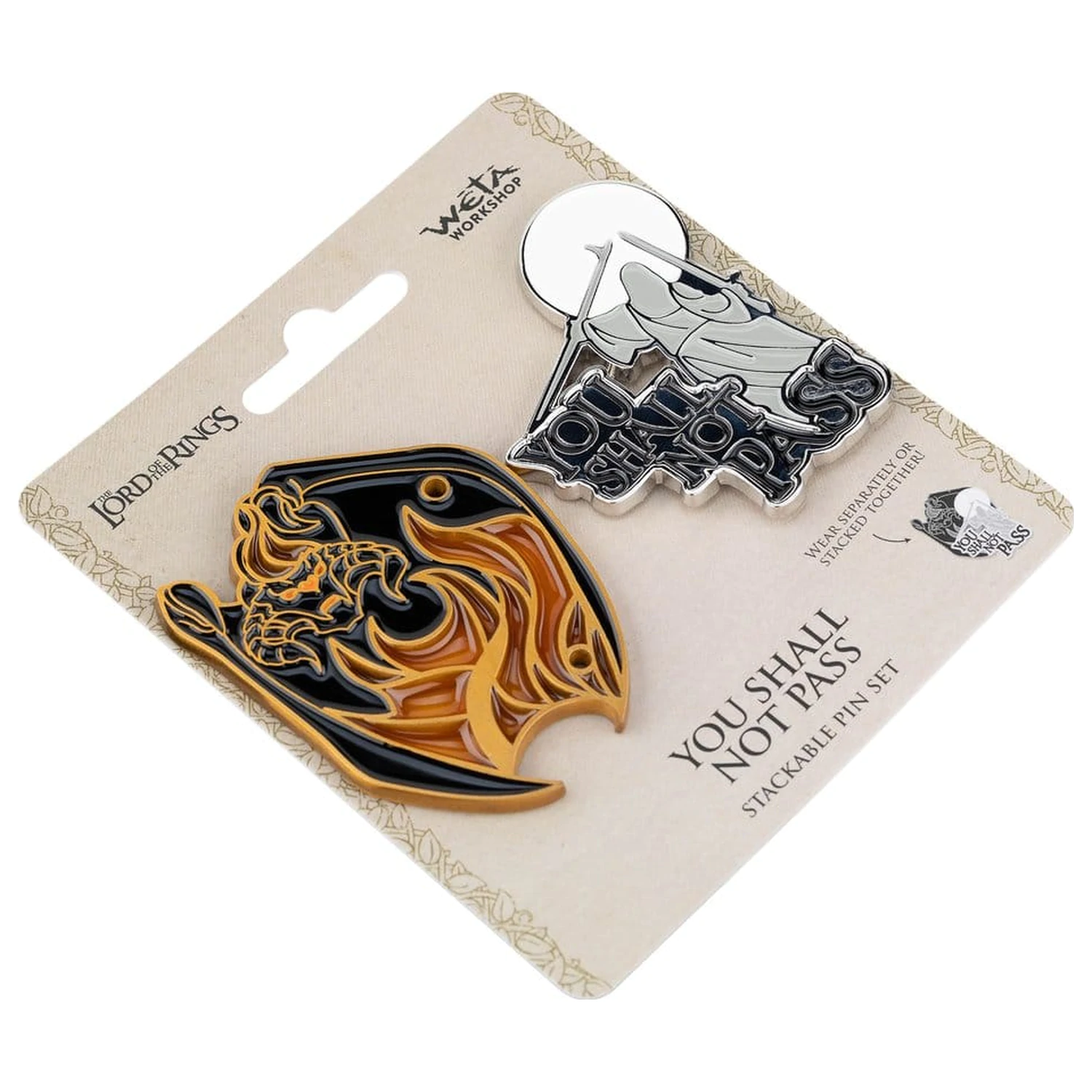 Lord of the Rings Collectors Pins 2-Pack You Shall Not Pass 8 cm  product photo