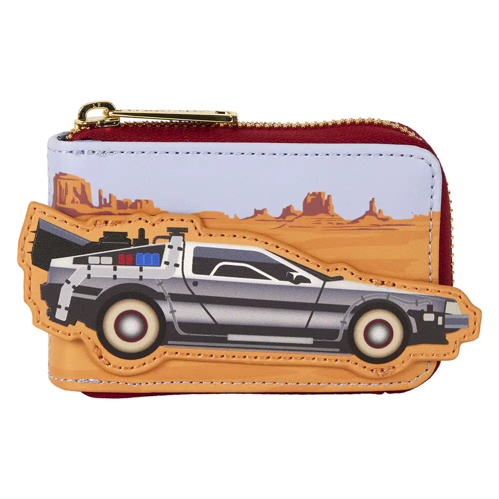 Loungefly Back to the Future 40th Anniversary Delorean Accordion card holder product photo