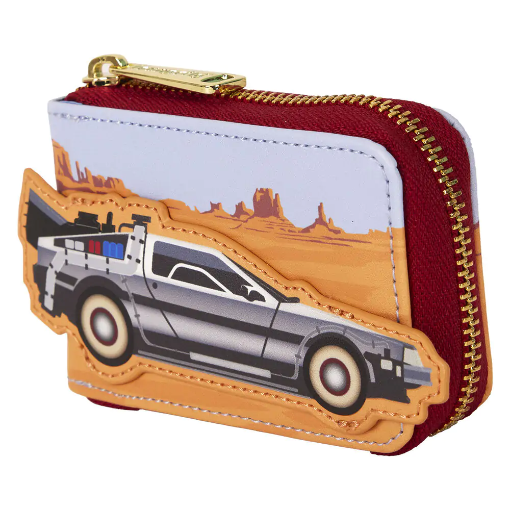 Loungefly Back to the Future 40th Anniversary Delorean Accordion card holder product photo