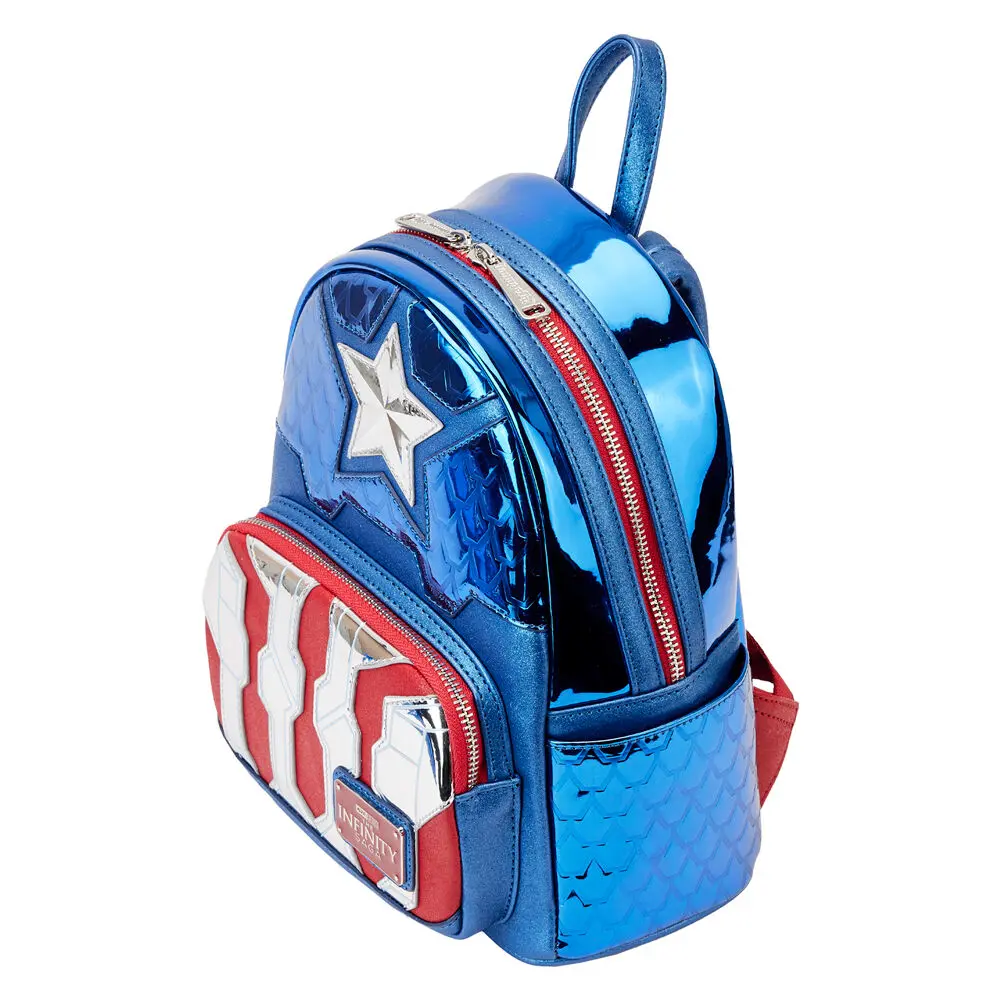 Loungefly Marvel Captain America metallic backpack 26cm termékfotó