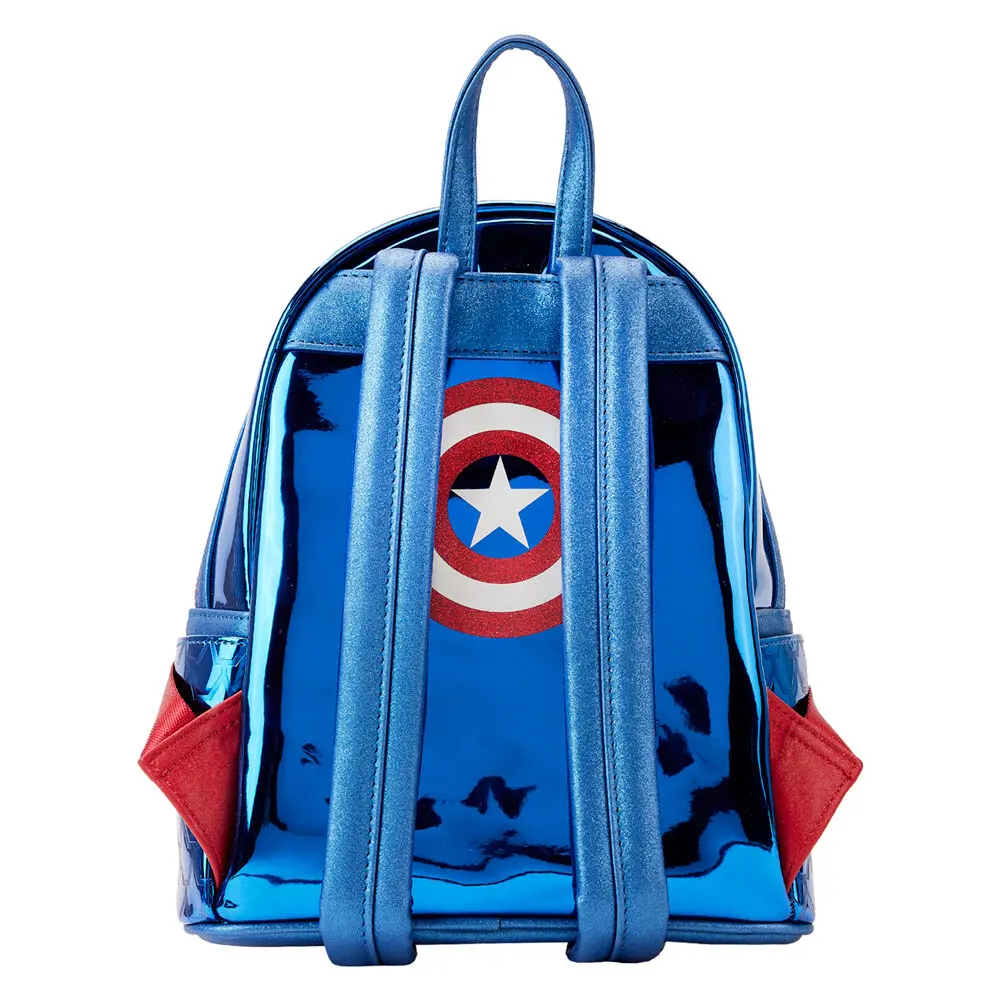 Loungefly Marvel Captain America metallic backpack 26cm termékfotó