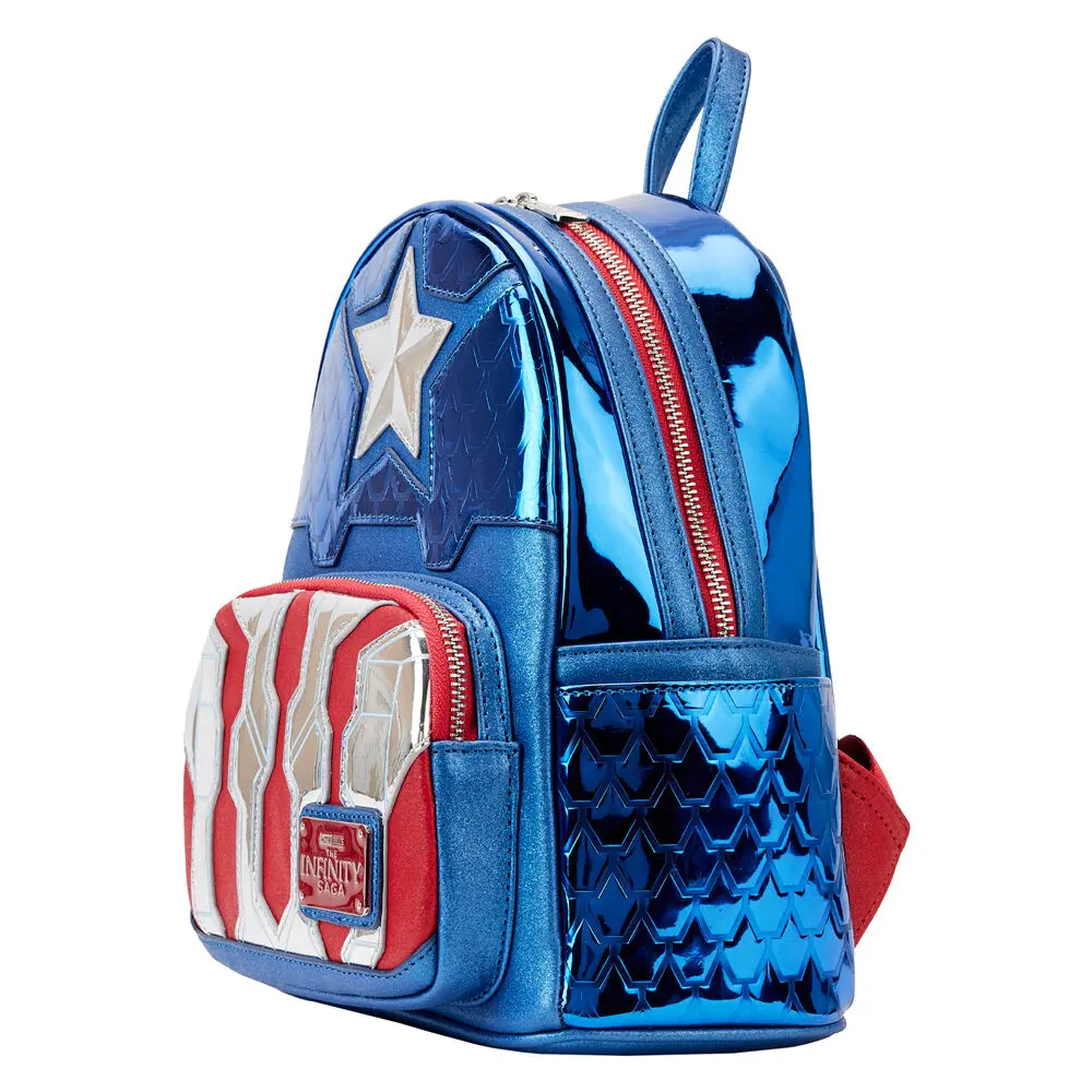 Loungefly Marvel Captain America metallic backpack 26cm termékfotó