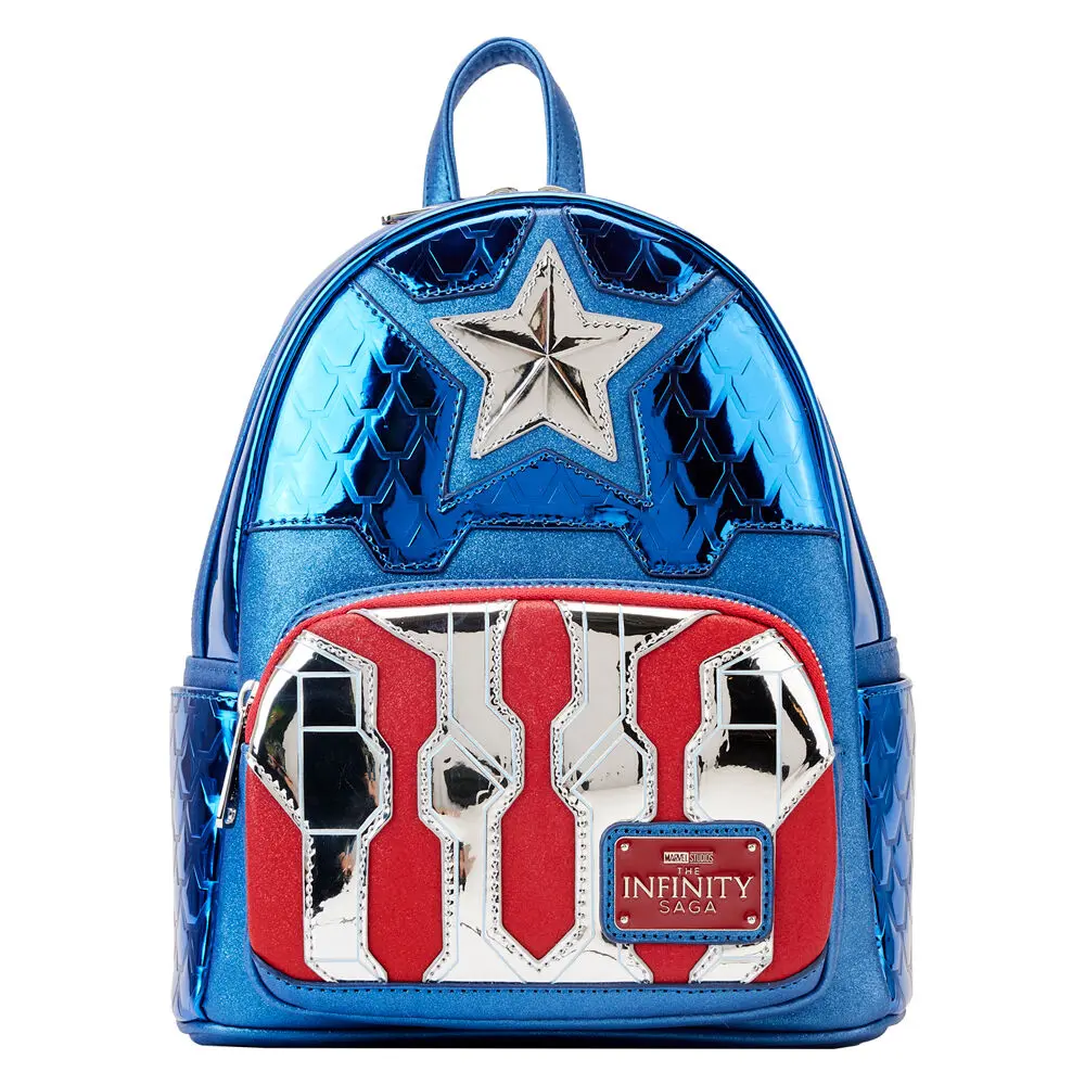 Loungefly Marvel Captain America metallic backpack 26cm termékfotó