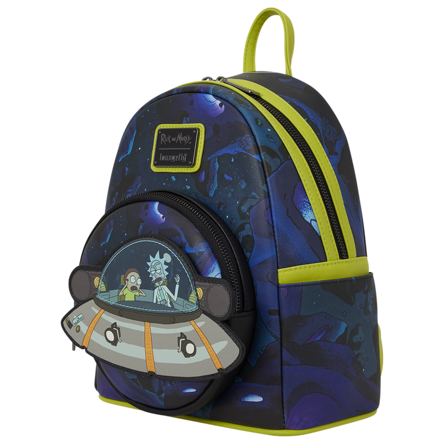 Loungefly Cartoon Network Rick and Morty Space Cruiser Loungefly backpack 26cm product photo