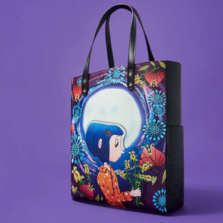 Loungefly Coraline Worlds Laika shopping bag product photo