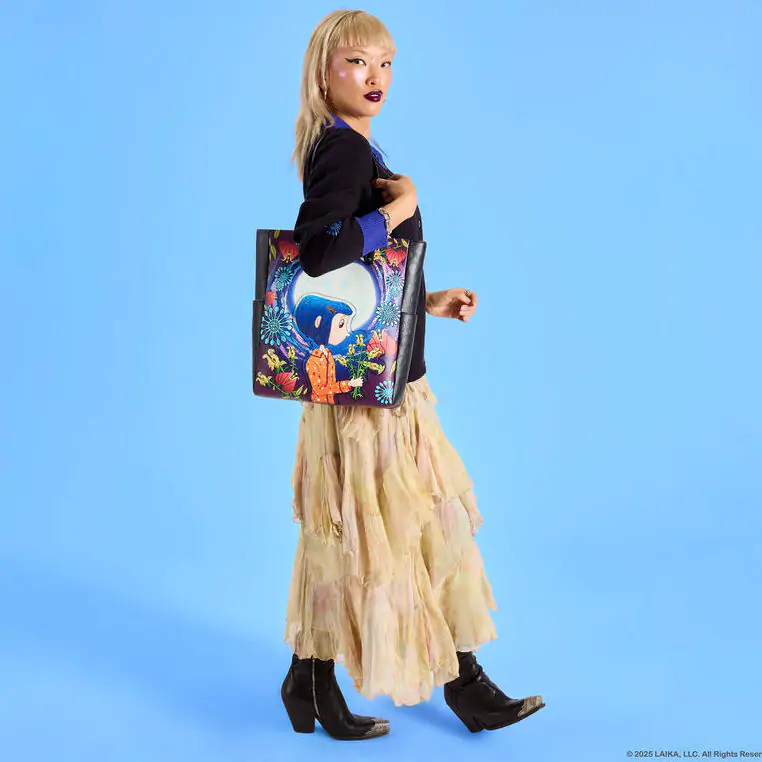 Loungefly Coraline Worlds Laika shopping bag product photo