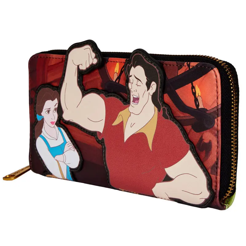 Loungefly  Disney Beauty and the Beast Villains Gaston Scene wallet product photo