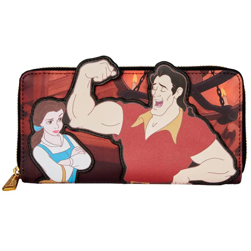 Loungefly  Disney Beauty and the Beast Villains Gaston Scene wallet termékfotó