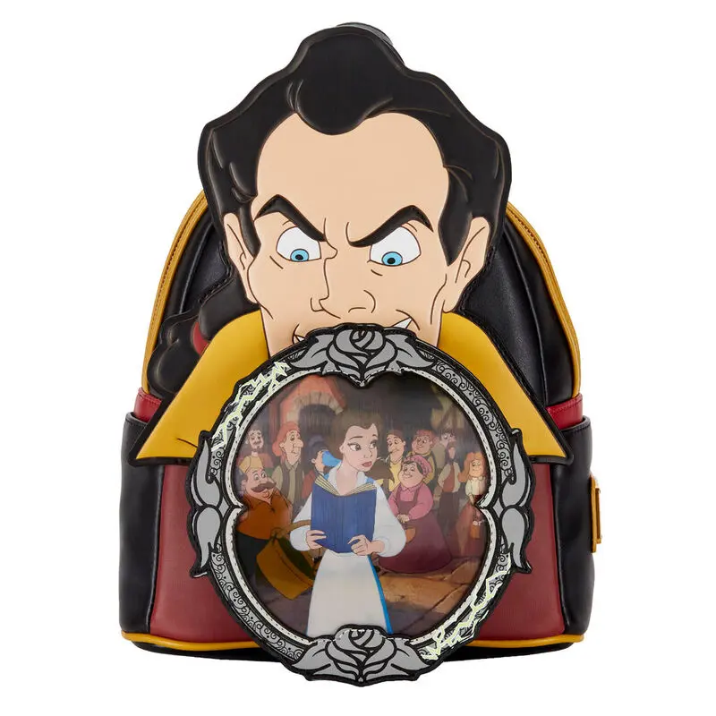 Loungefly  Disney Beauty and the Beast Villains Gaston Scene backpack 26cm termékfotó