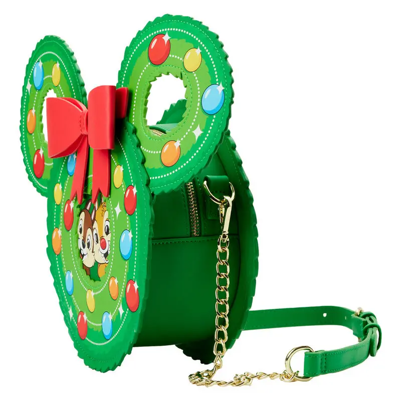 Loungefly Disney Chip and Dale Christmas crossbody bag product photo