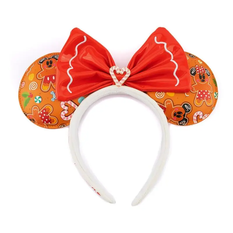 Disney by Loungefly Headband Gingerbread AOP Patent Bow product photo