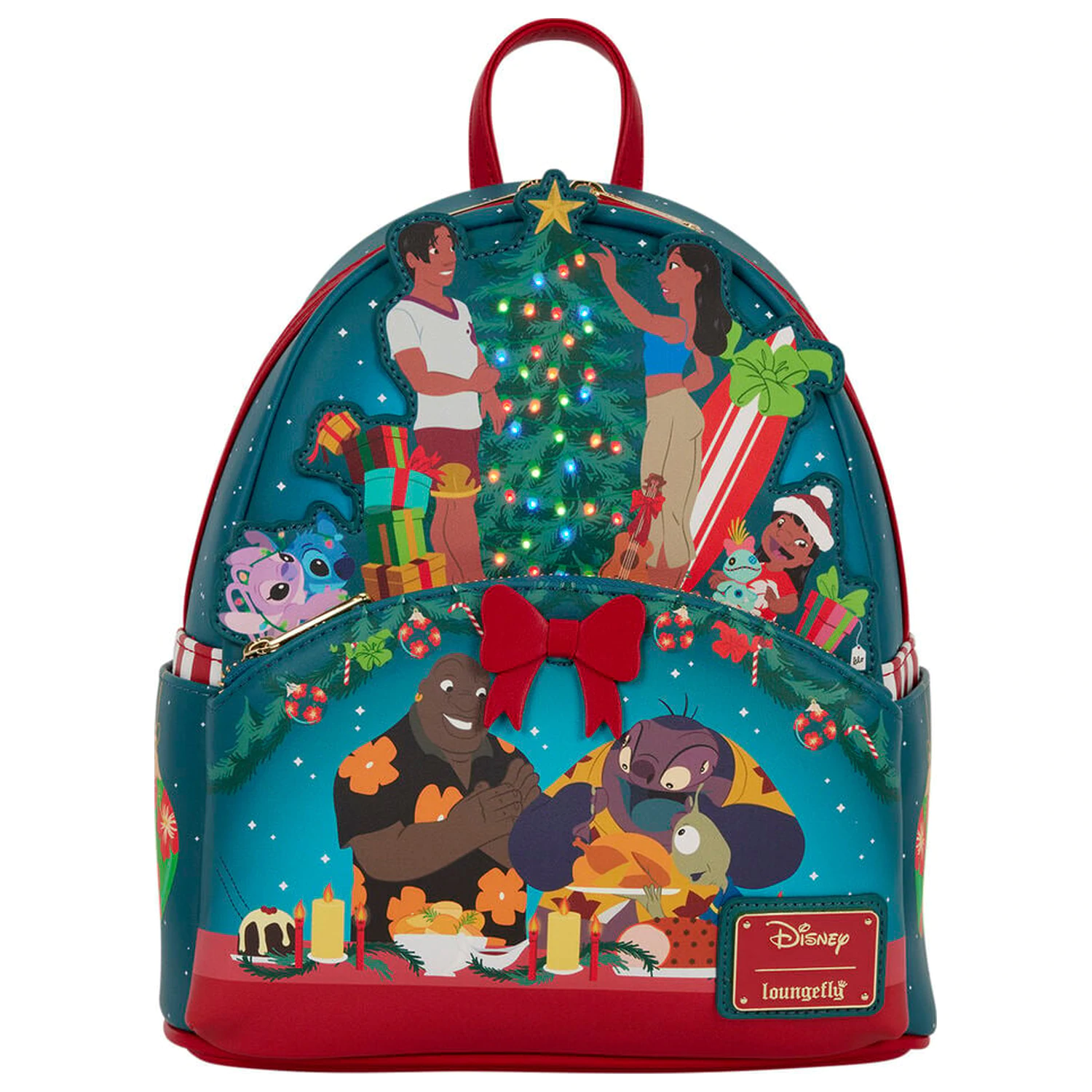 Loungefly Disney Lilo & Stitch Holiday Stitch backpack 26cm product photo