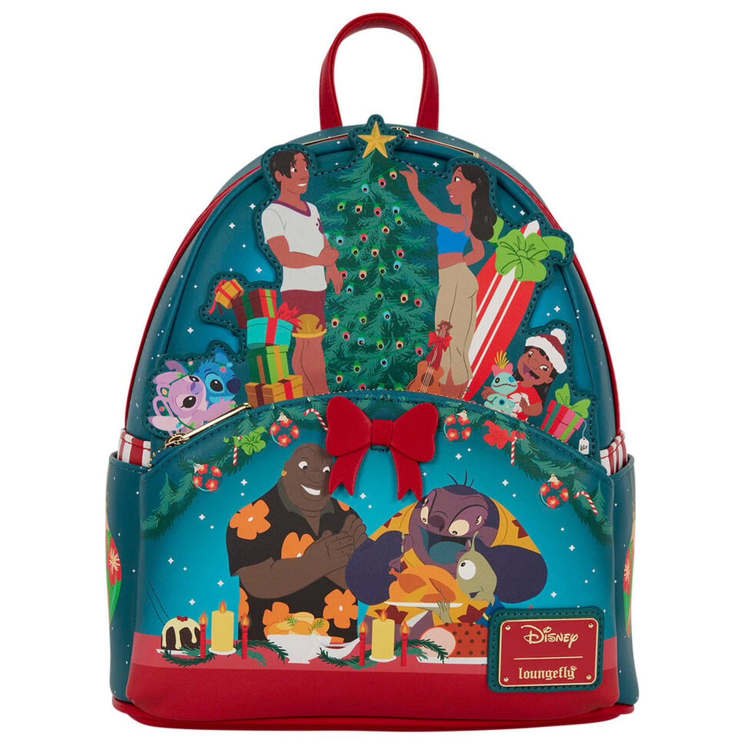 Loungefly Disney Lilo & Stitch Holiday Stitch backpack 26cm product photo