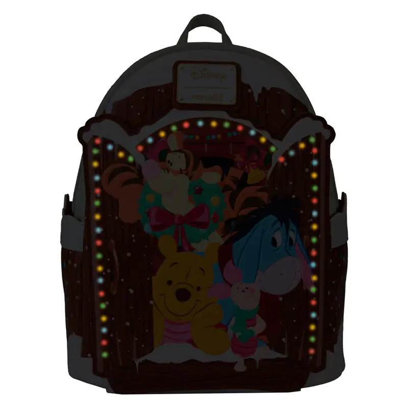 Loungefly Disney Winnie the Pooh Holiday Friends backpack termékfotó