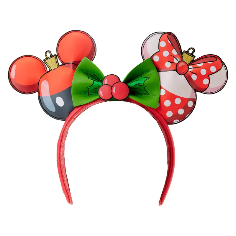 Loungefly Disney Mickey & Minnie Christmas ear headband termékfotó