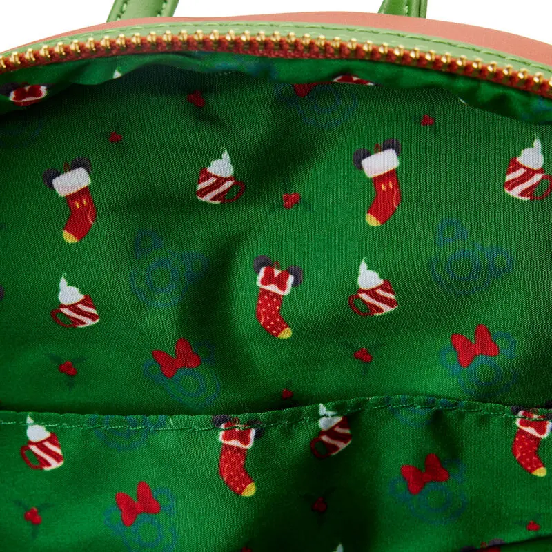 Disney by Loungefly Backpack Mickey &amp; Minnie Hot Cocoa Fireplace Light Up product photo