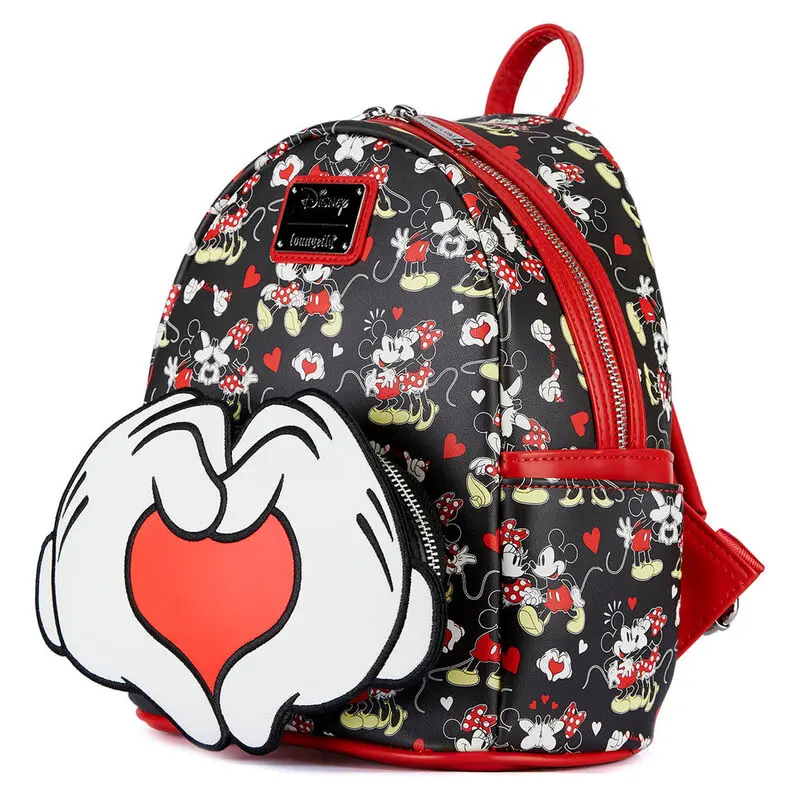 Disney by Loungefly Backpack Mickey and Minnie Heart Hands product photo