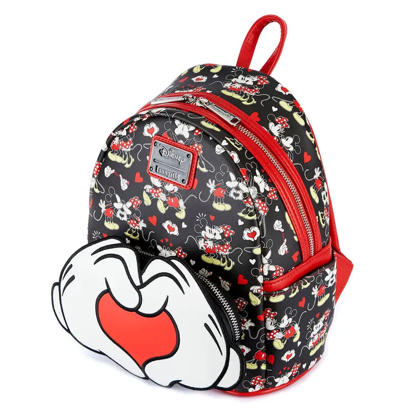 Disney by Loungefly Backpack Mickey and Minnie Heart Hands product photo