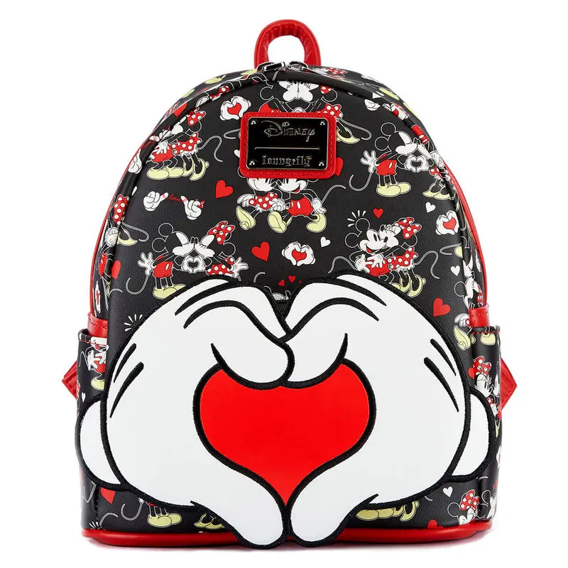 Disney by Loungefly Backpack Mickey and Minnie Heart Hands product photo