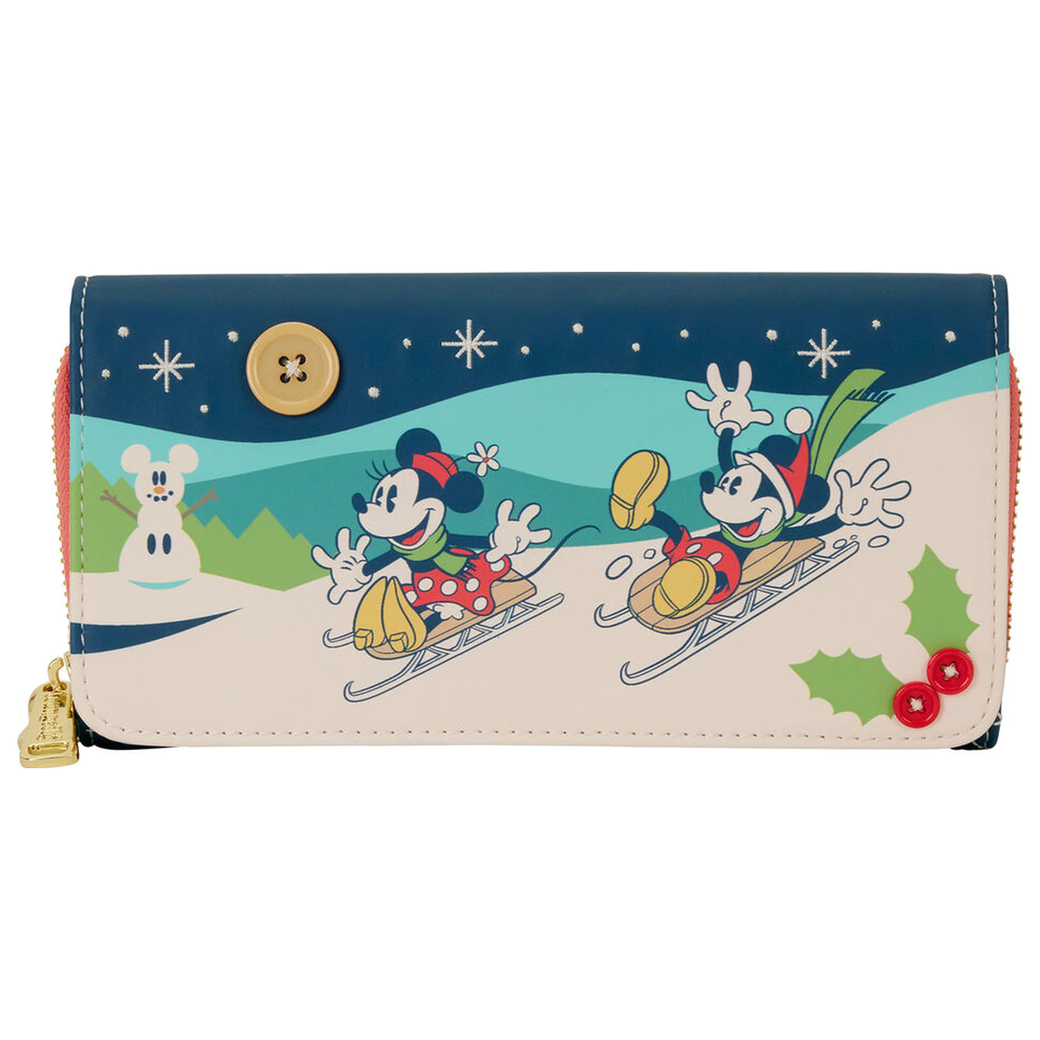 Loungefly Disney Mickey & Minnie Holiday wallet product photo