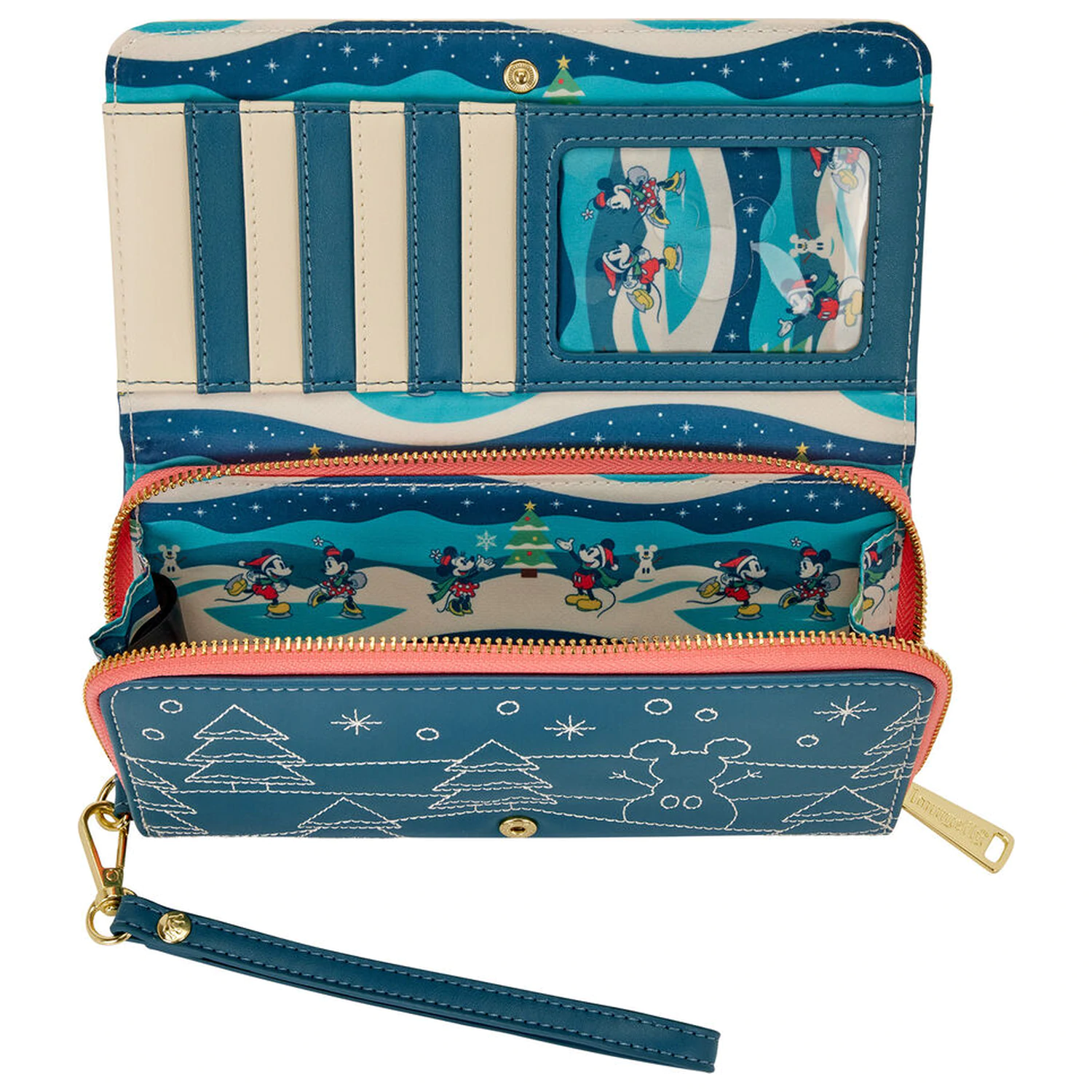 Loungefly Disney Mickey & Minnie Holiday wallet product photo