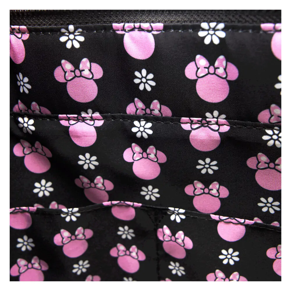 Loungefly Disney Minnie Floral Rock the Dots tote bag with coin bag product photo