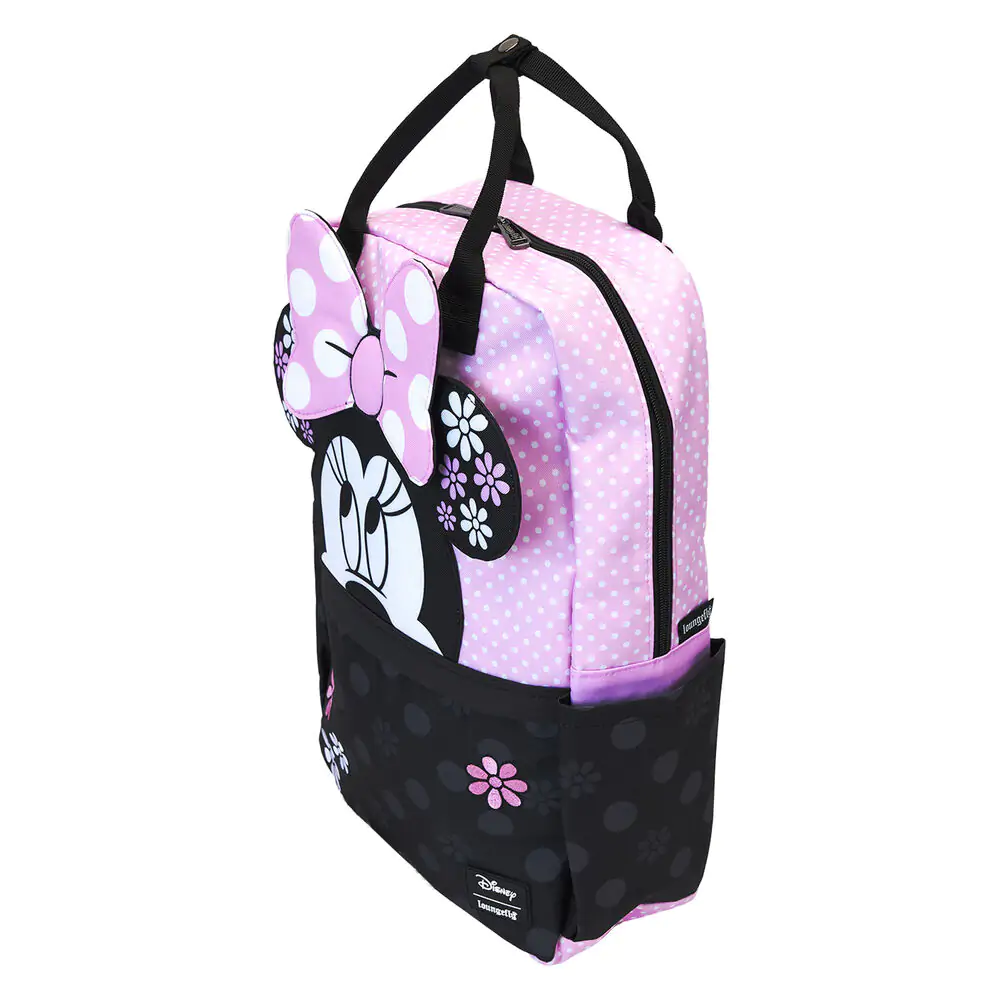 Loungefly Disney Minnie Floral Rock the Dots nylon backpack product photo