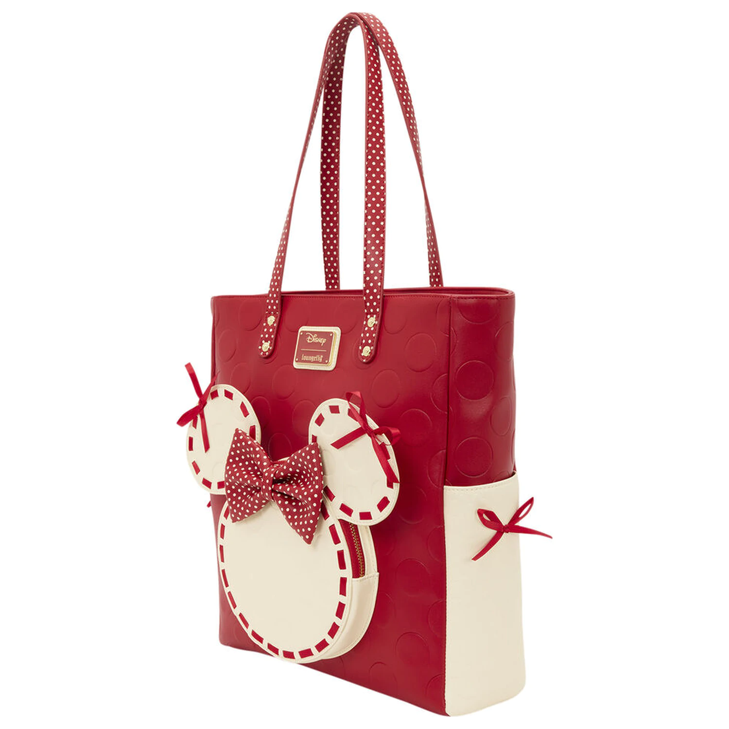 Loungefly Disney Minnie Mouse Rocks the Dots Coquette tote bag product photo