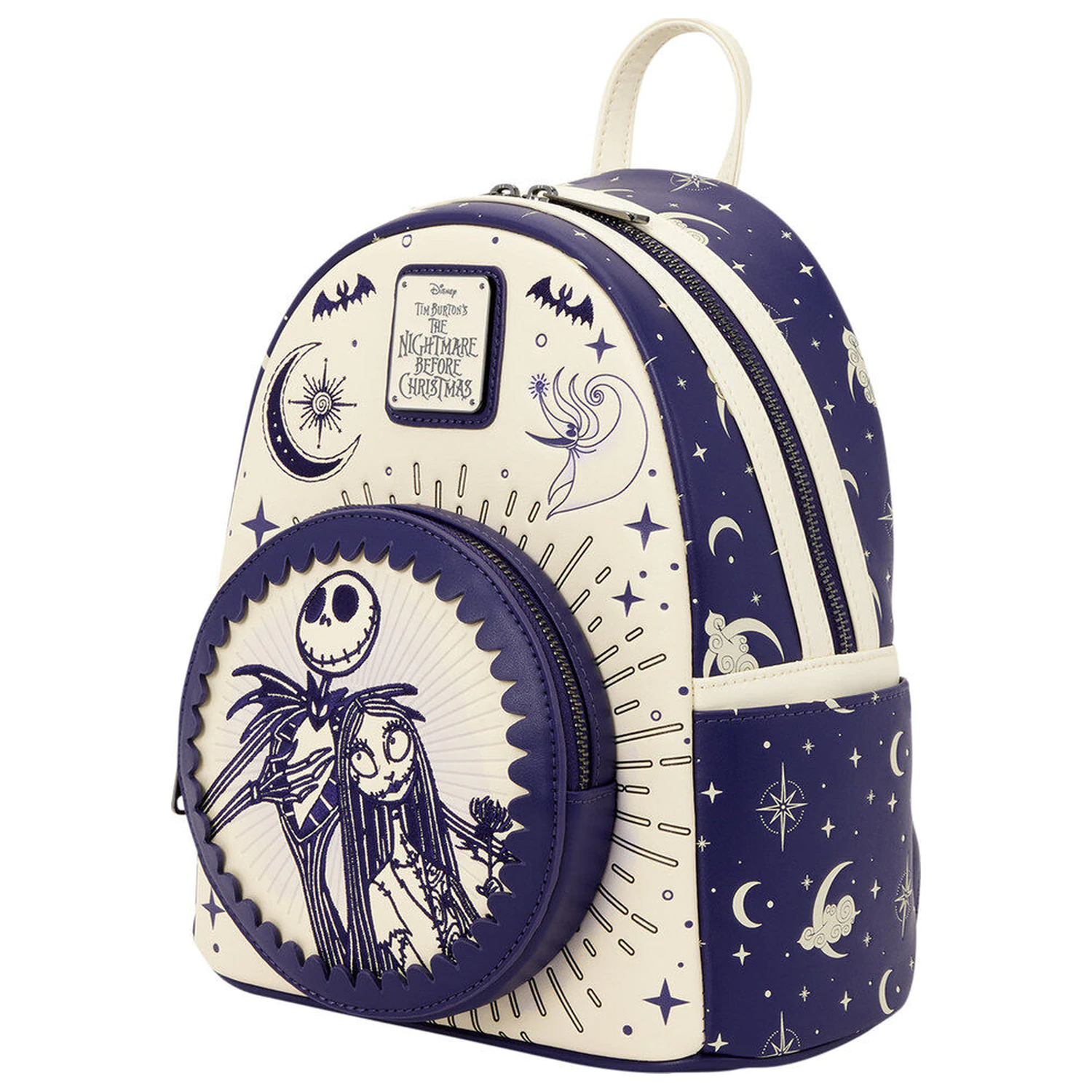 Loungefly Disney Nightmare Before Christmas Jack Skellington & Sally Night Sky backpack 26cm product photo