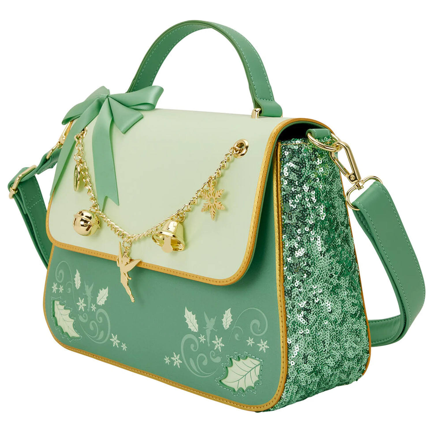 Loungefly Disney Peter Pan Tinker Bell Holiday shoulder bag product photo