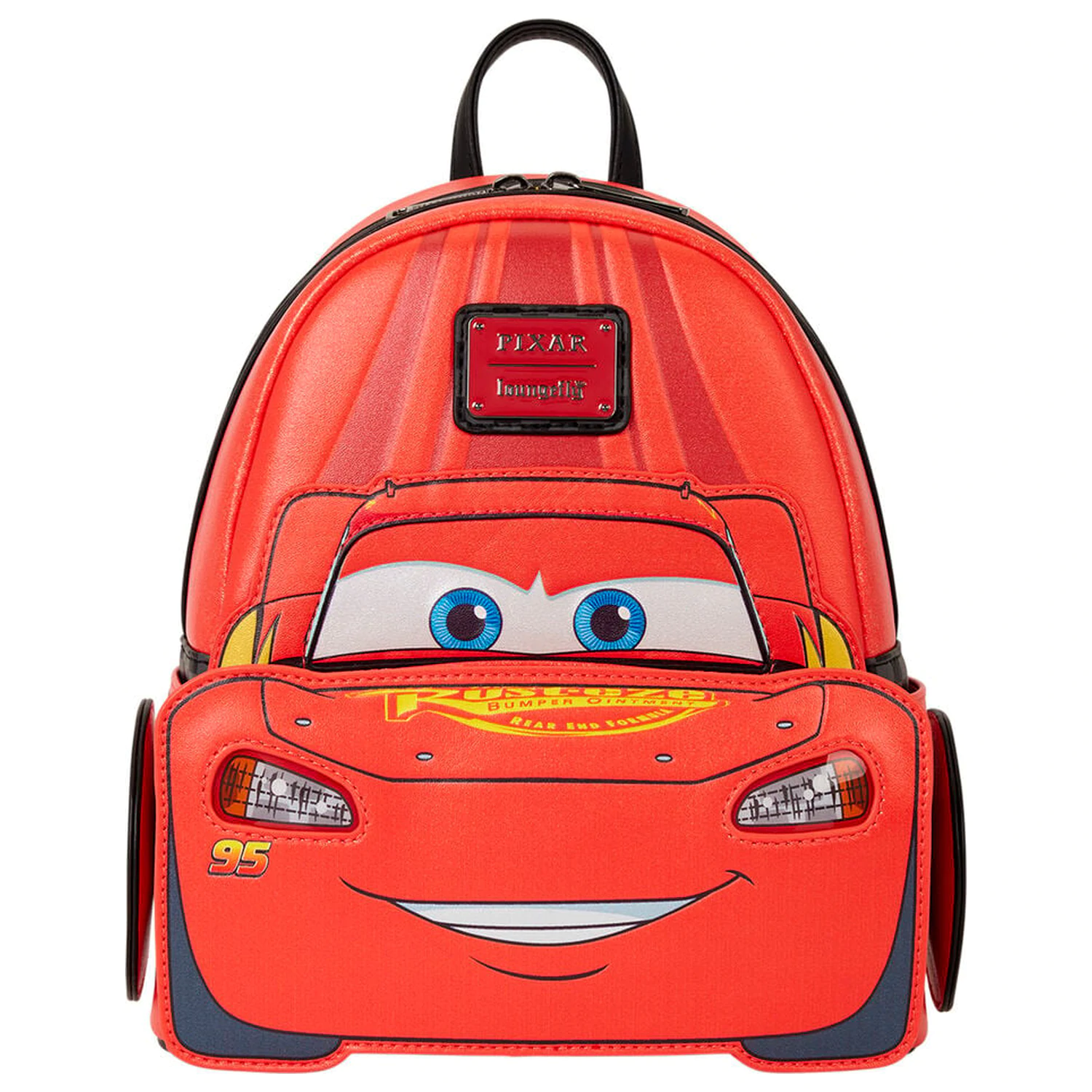 Loungefly Disney Pixar Cars 20th Anniversary Lightning McQueen Metallic Light-Up backpack 26cm product photo