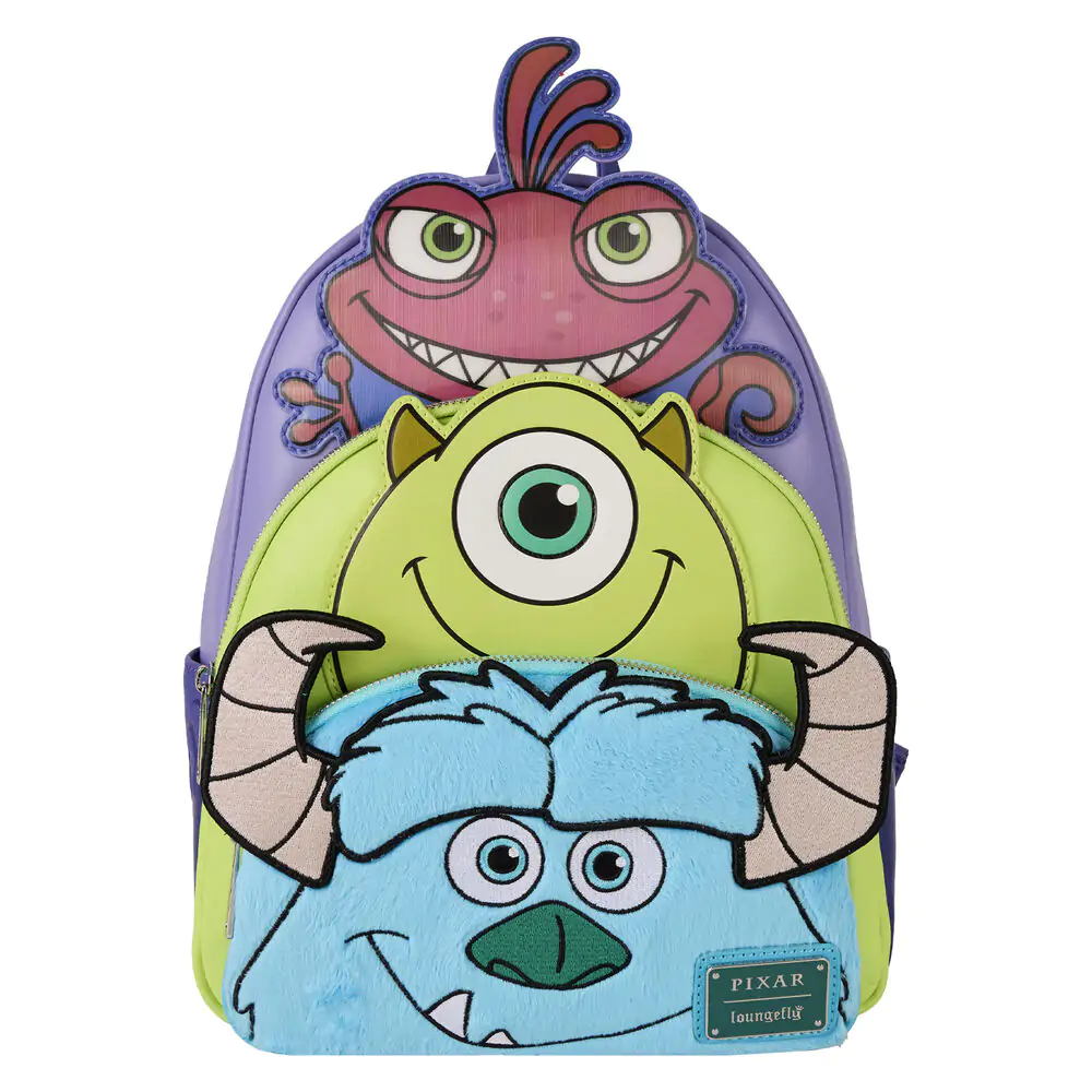 Loungefly Disney Pixar Monsters INC Mike Sully and Randall backpack 31cm product photo