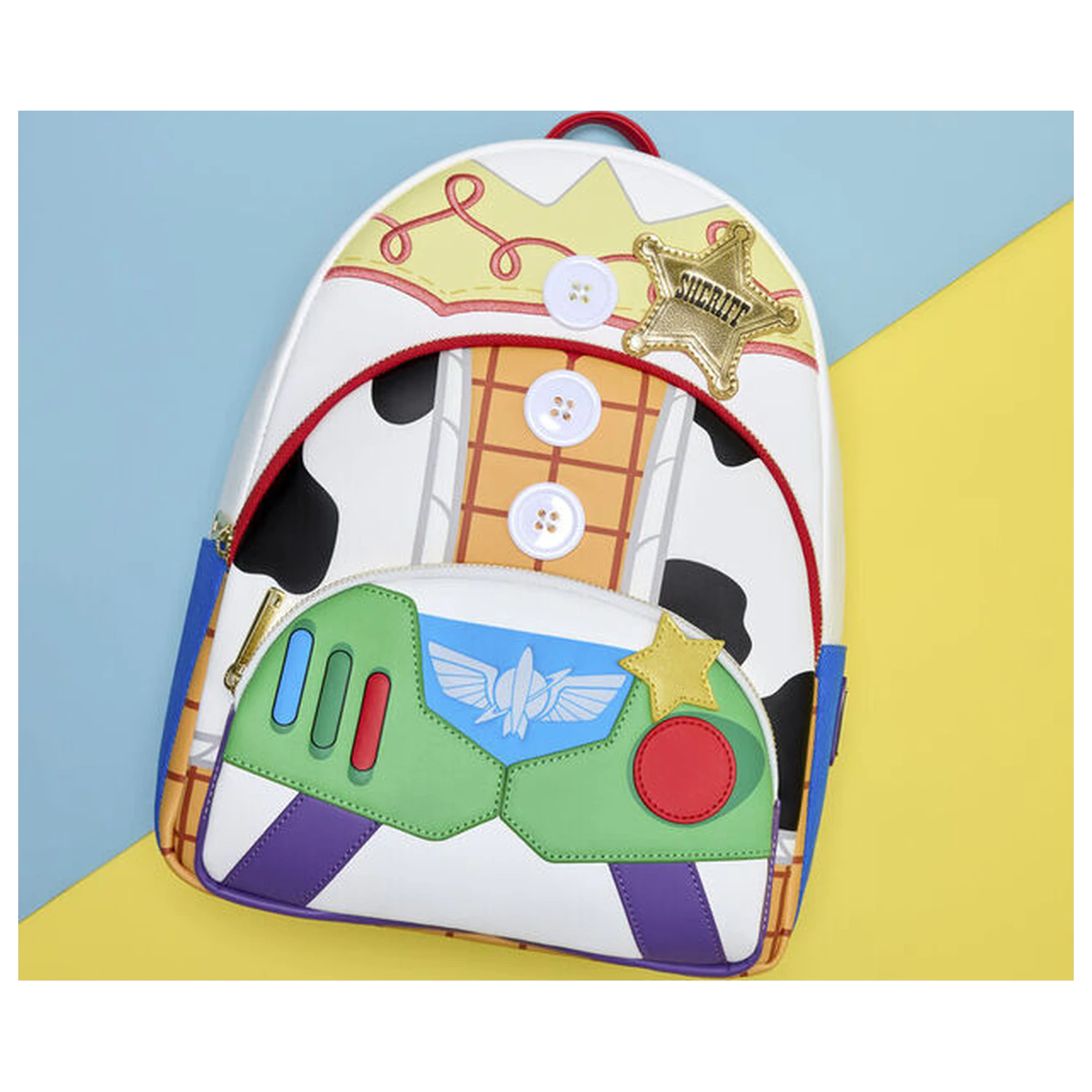 Loungefly Disney Pixar Toy Story 5 Jessie, Woody & Buzz Lightyear backpack 31cm product photo