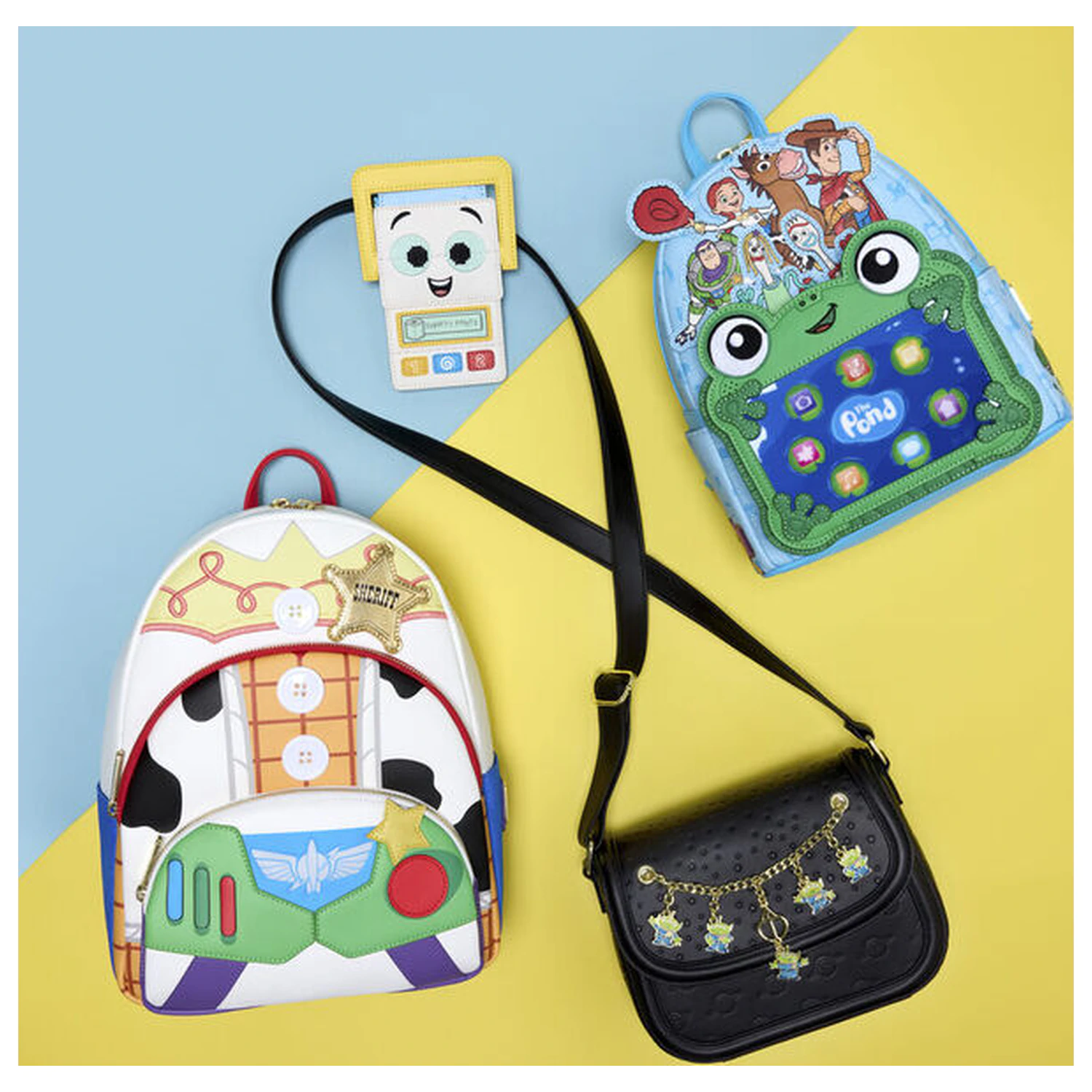 Loungefly Disney Pixar Toy Story 5 Jessie, Woody & Buzz Lightyear backpack 31cm product photo