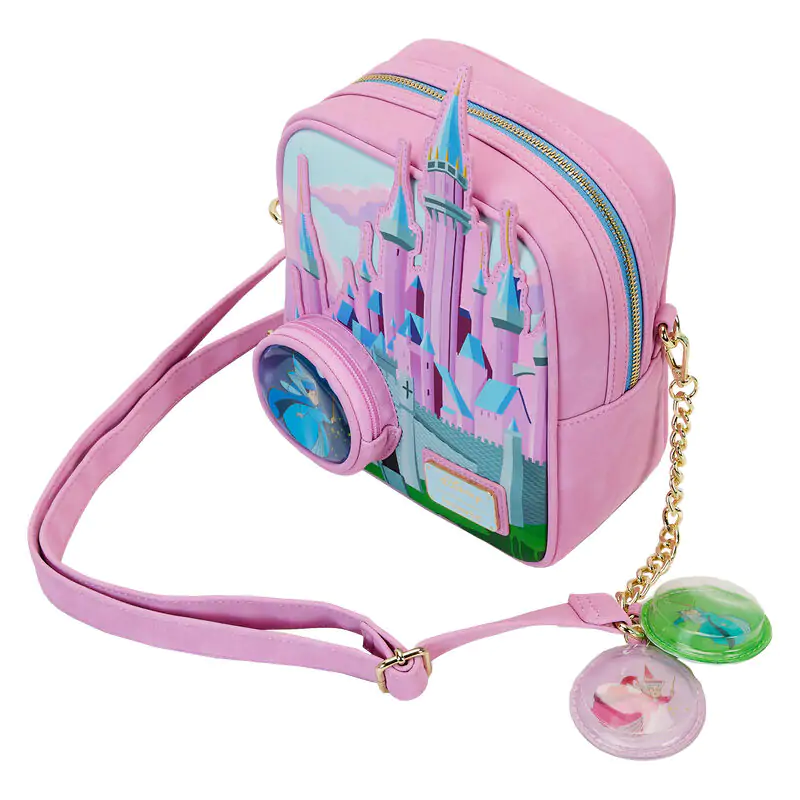 Loungefly Disney Sleeping Beauty Castle Three Good Fairies Stained Glass bag termékfotó