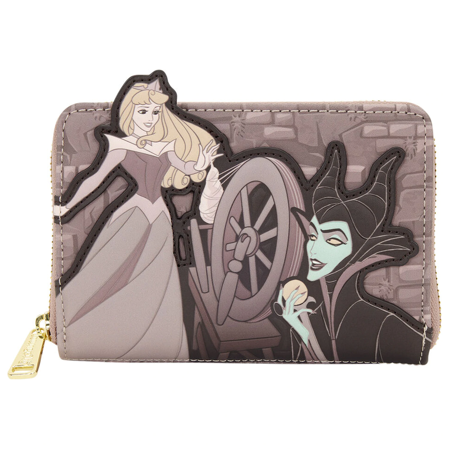 Loungefly Disney Sleeping Beauty & Maleficient Spinning Wheel wallet product photo