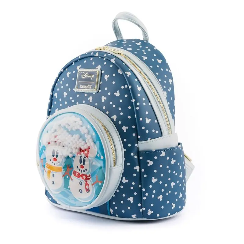 Disney by Loungefly Backpack Snowman Minnie & Mickey Snow Globe termékfotó