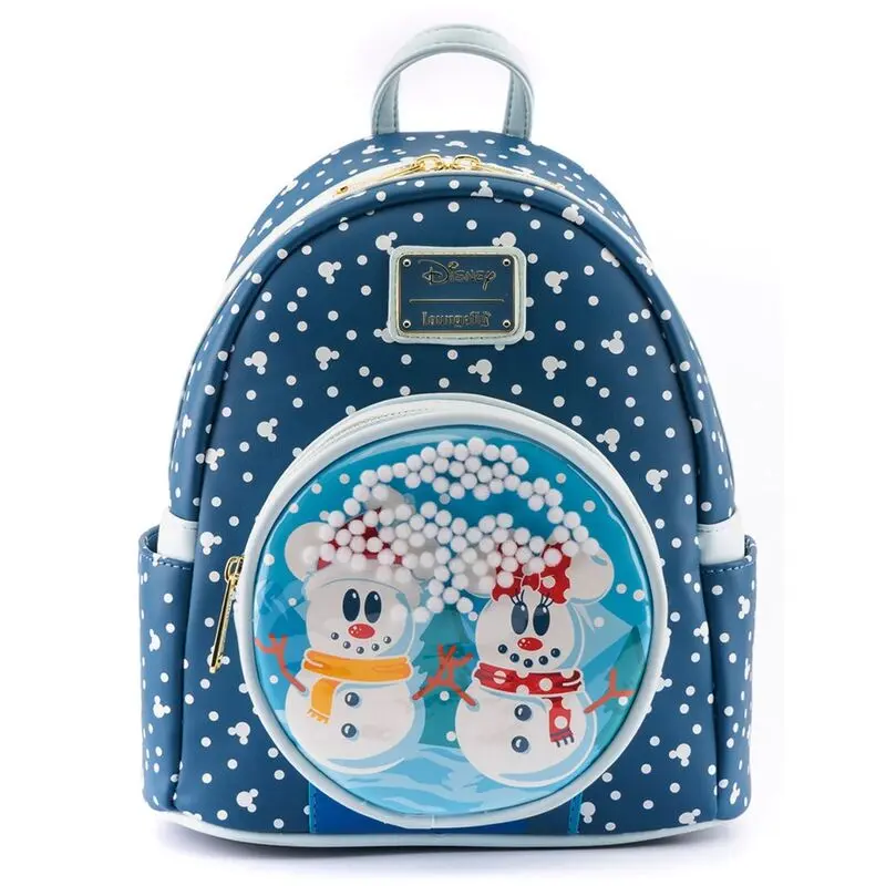 Disney by Loungefly Backpack Snowman Minnie & Mickey Snow Globe termékfotó