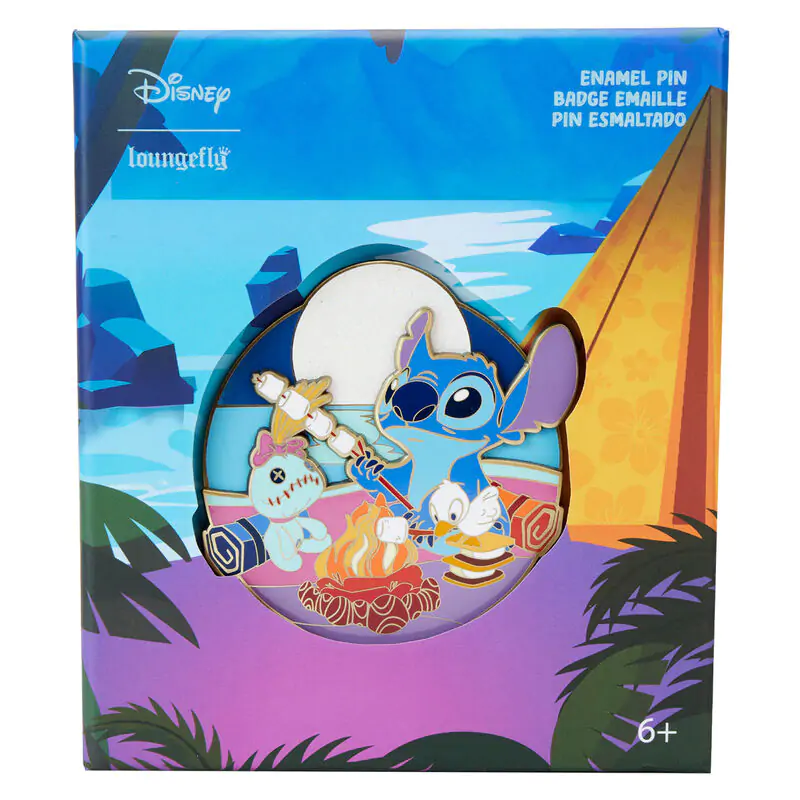 Loungefly Disney Stitch Camping Cuties pin product photo