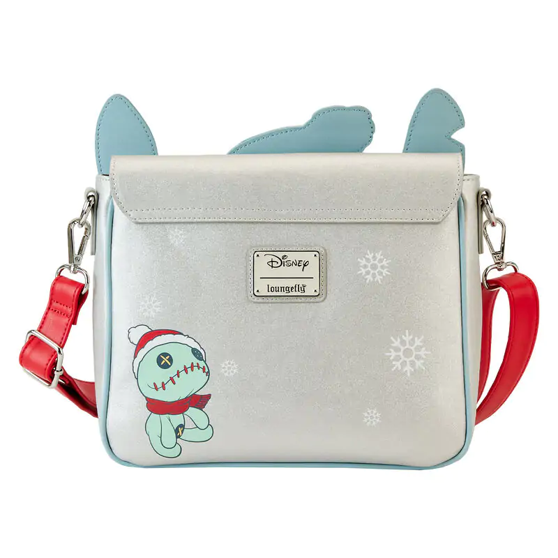 Loungefly Disney Stitch Holiday glitter crossbody bag termékfotó