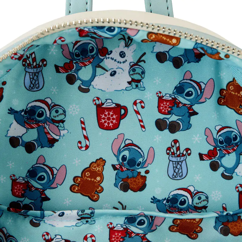 Loungefly Disney Stitch Holiday Snow Angel glitter backpack 26cm product photo
