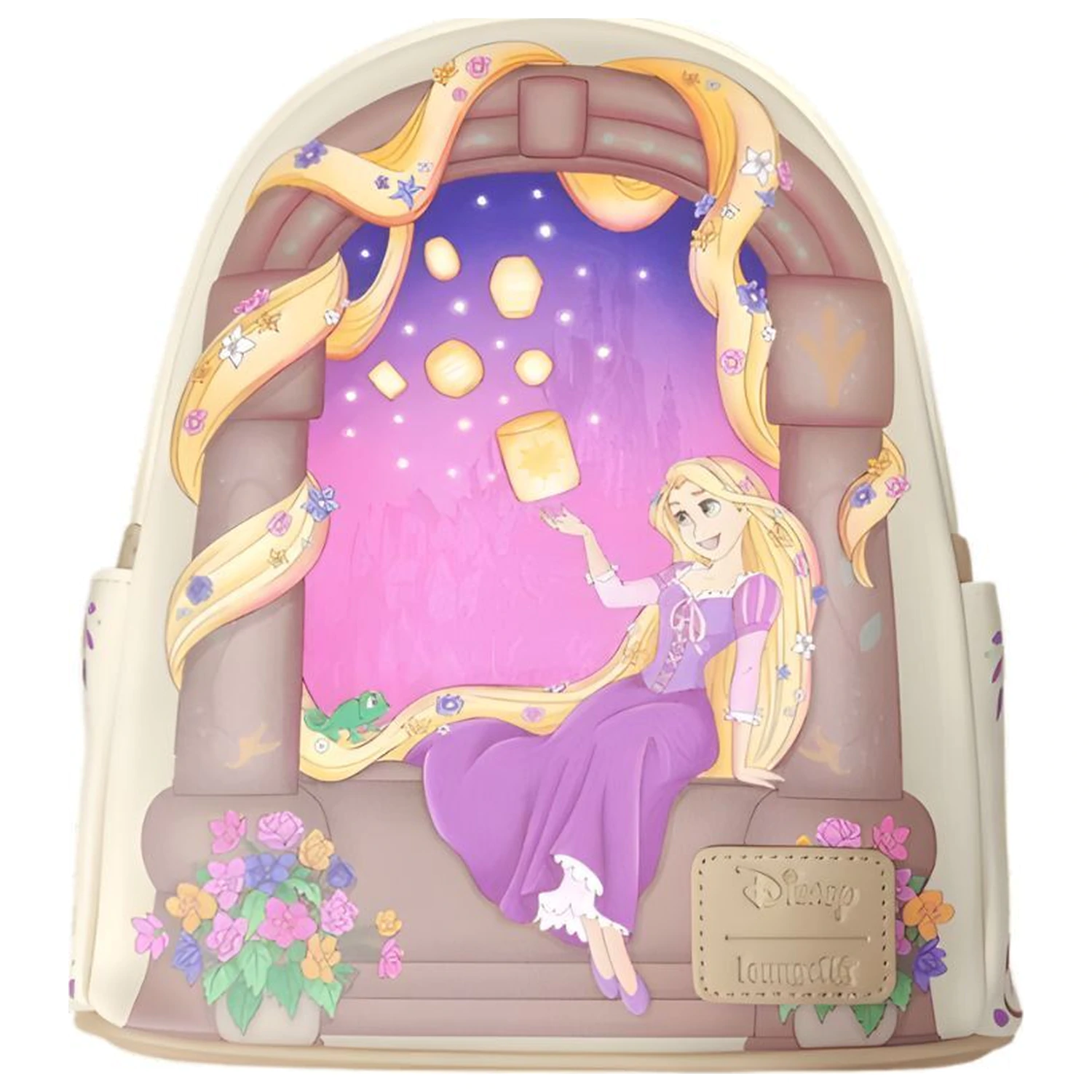 Loungefly Disney Tangled Rapunzel With Lanterns Scene backpack 26cm product photo